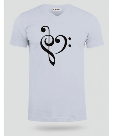 Music T-shirt Scollo V