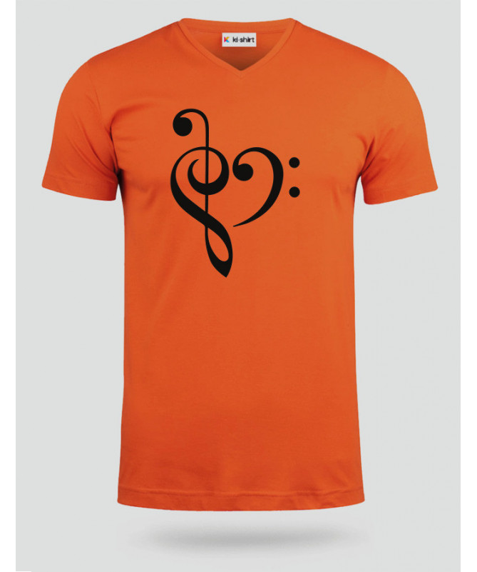 Music T-shirt Scollo V