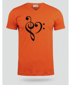 Music T-shirt Scollo V