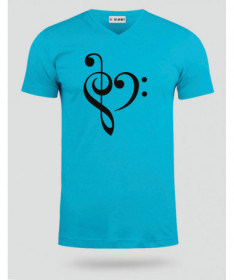 Music T-shirt Scollo V