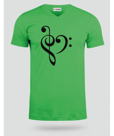Music T-shirt Scollo V