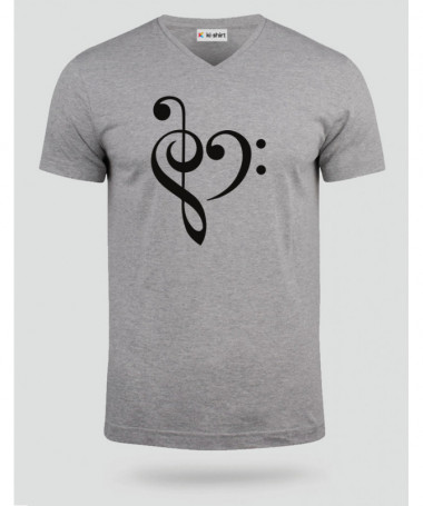 Music T-shirt Scollo V