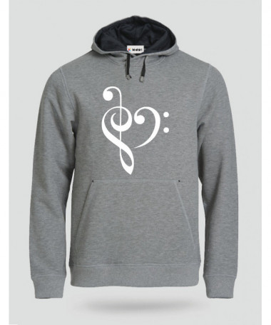 Music Felpa Premium con cappuccio Uomo