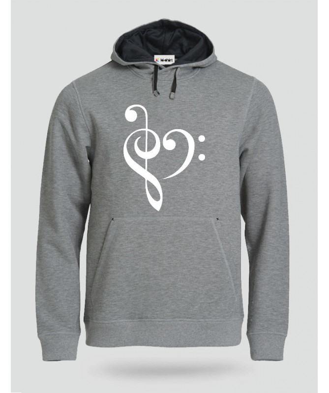 Music Felpa Premium con cappuccio Uomo