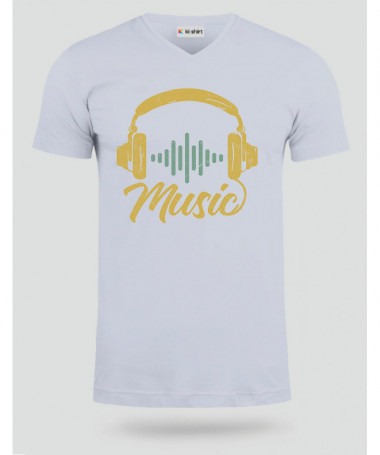 Musica T-shirt Scollo V