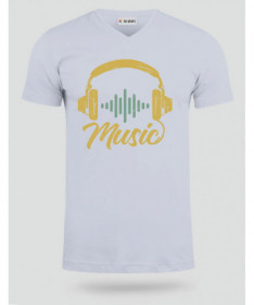 Musica T-shirt Scollo V