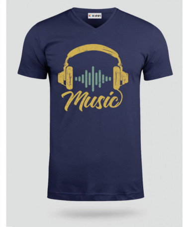 Musica T-shirt Scollo V