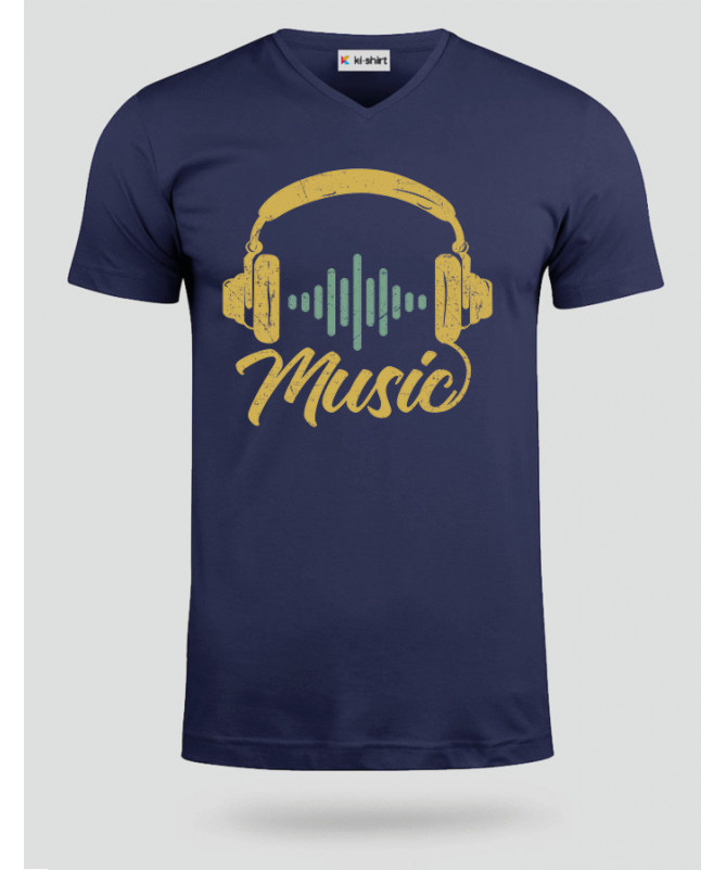 Musica T-shirt Scollo V