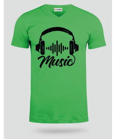 Musica T-shirt Scollo V