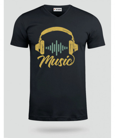 Musica T-shirt Scollo V