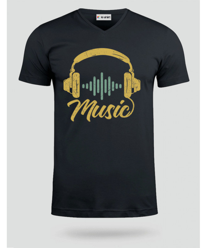 Musica T-shirt Scollo V