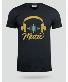 Musica T-shirt Scollo V