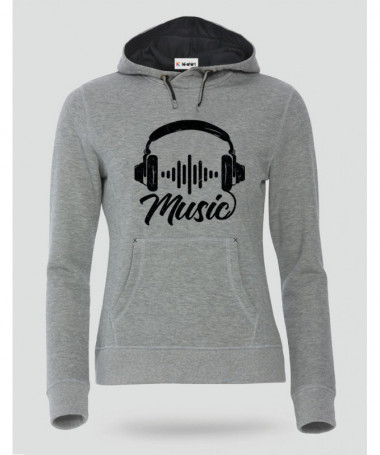 Musica Felpa Premium con cappuccio Donna
