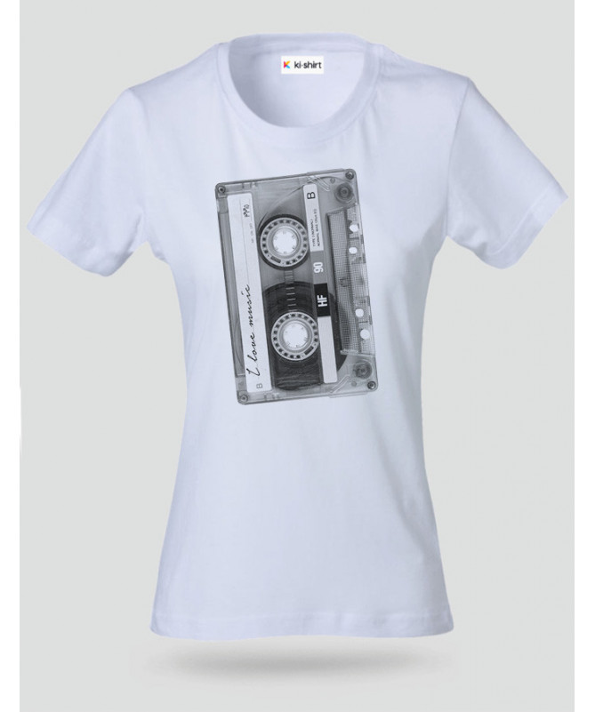 Musicassetta T-shirt Basic Donna
