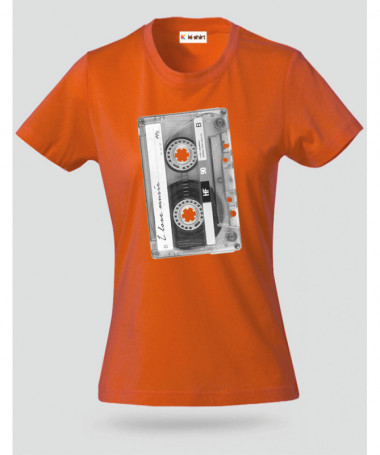Musicassetta T-shirt Basic Donna