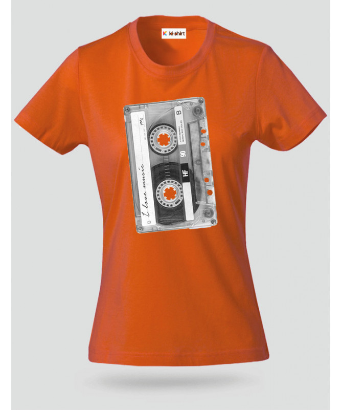 Musicassetta T-shirt Basic Donna