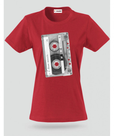 Musicassetta T-shirt Basic Donna