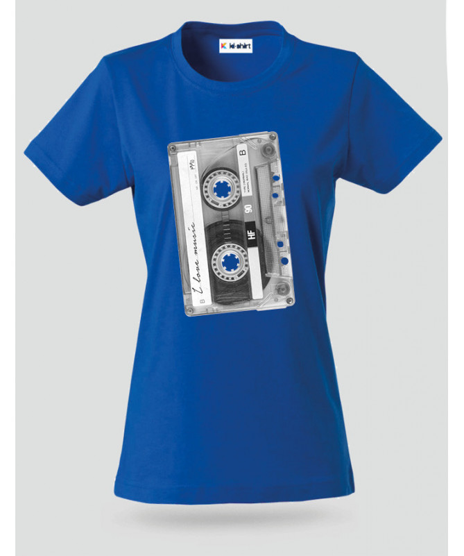 Musicassetta T-shirt Basic Donna