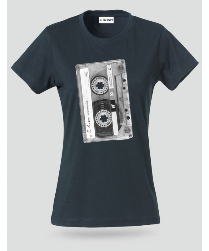 Musicassetta T-shirt Basic Donna