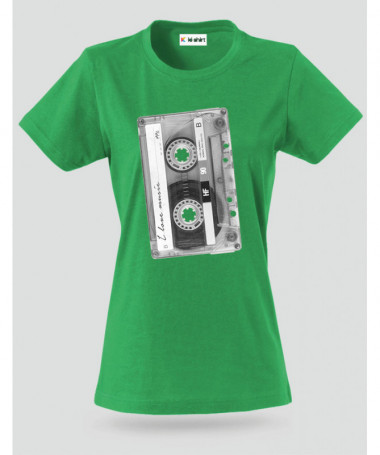 Musicassetta T-shirt Basic Donna