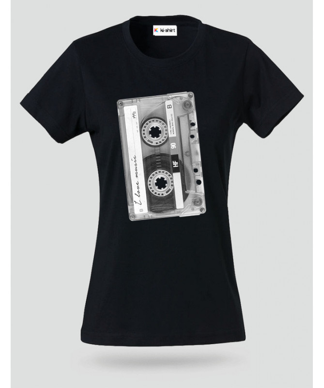 Musicassetta T-shirt Basic Donna