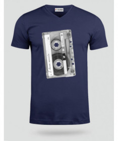 Musicassetta T-shirt Scollo V