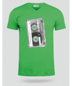 Musicassetta T-shirt Scollo V