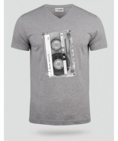 Musicassetta T-shirt Scollo V