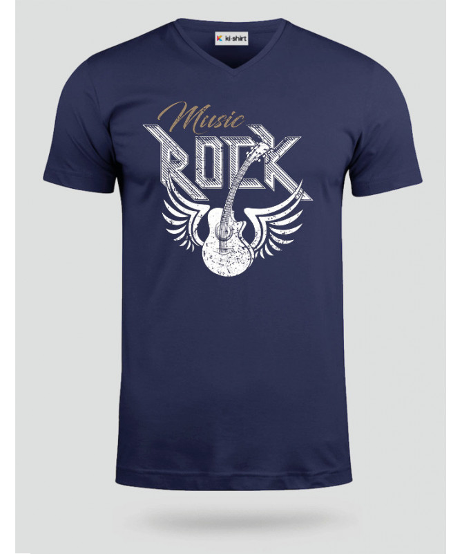 Rock T-shirt Scollo V