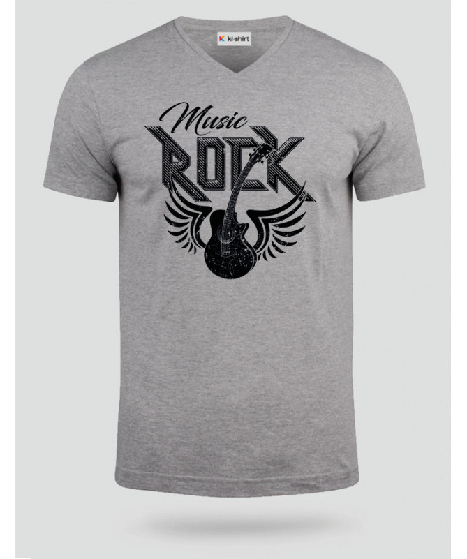 Rock T-shirt Scollo V