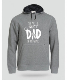 Best Dad Felpa Premium con cappuccio Uomo