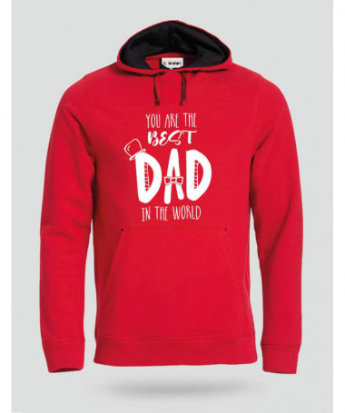 Best Dad Felpa Premium con cappuccio Uomo