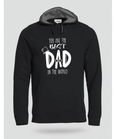 Best Dad Felpa Premium con cappuccio Uomo