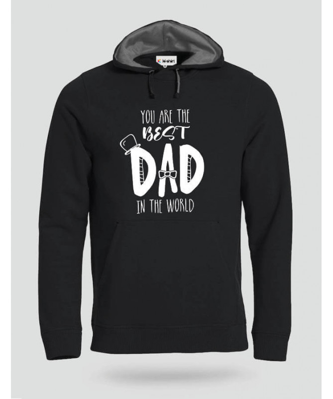 Best Dad Felpa Premium con cappuccio Uomo
