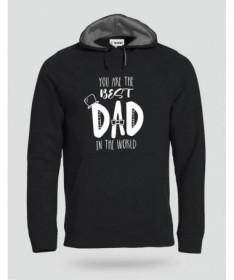 Best Dad Felpa Premium con cappuccio Uomo