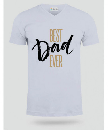 Best Dad Ever T-shirt Scollo V