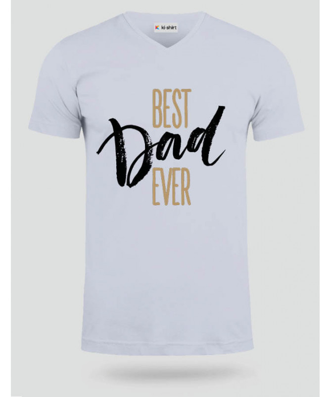 Best Dad Ever T-shirt Scollo V