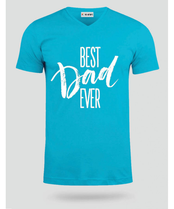 Best Dad Ever T-shirt Scollo V