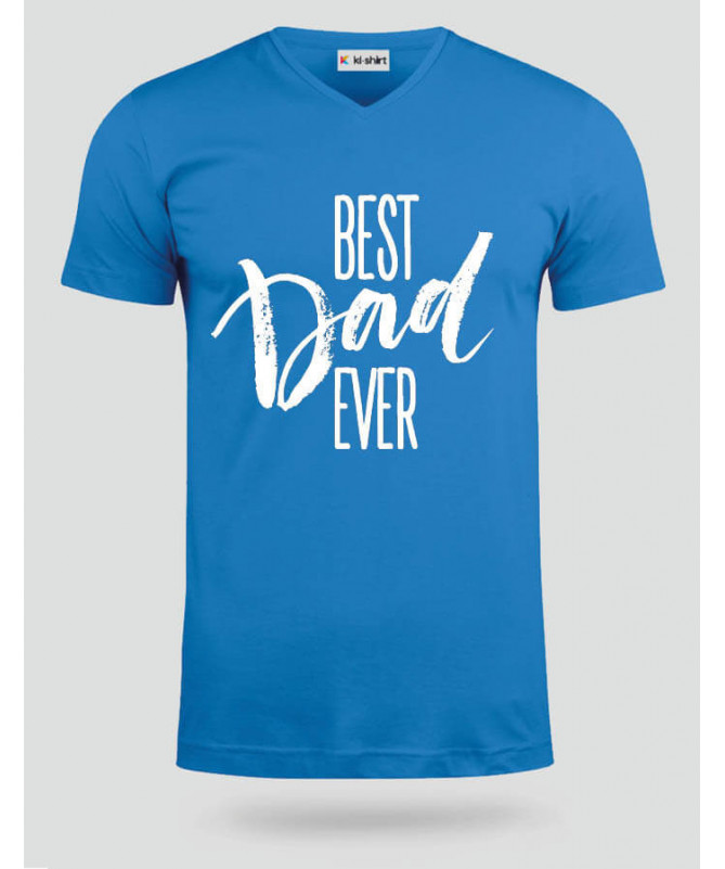 Best Dad Ever T-shirt Scollo V