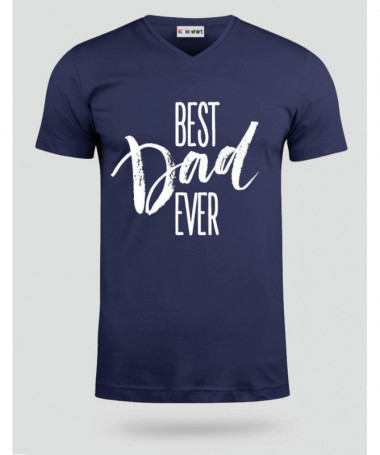 Best Dad Ever T-shirt Scollo V