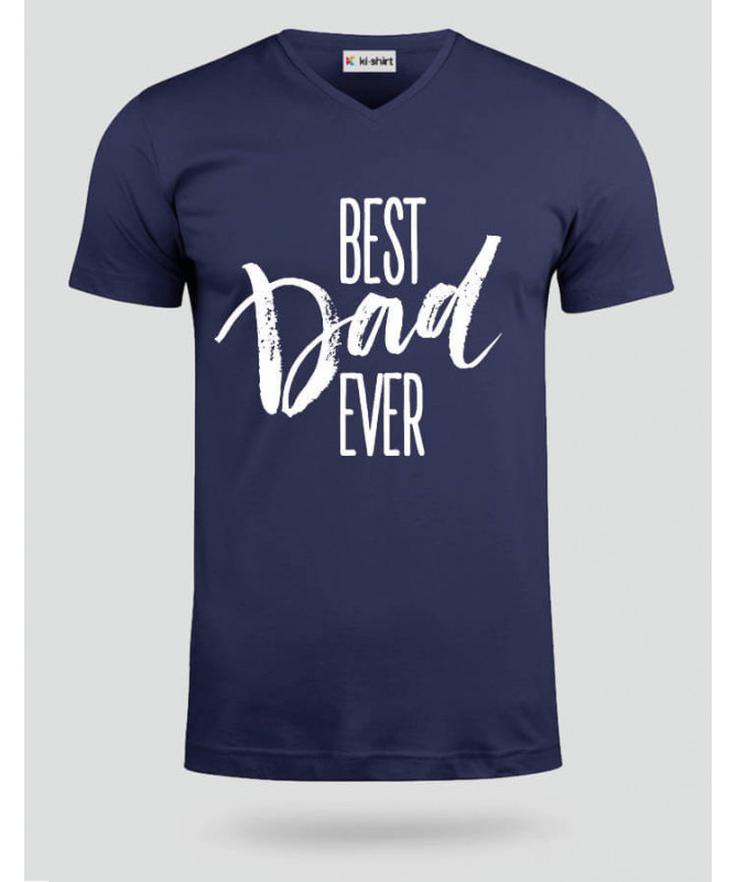 Best Dad Ever T-shirt Scollo V