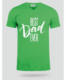 Best Dad Ever T-shirt Scollo V