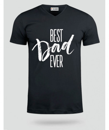 Best Dad Ever T-shirt Scollo V