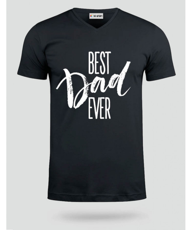 Best Dad Ever T-shirt Scollo V