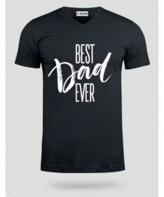 Best Dad Ever T-shirt Scollo V