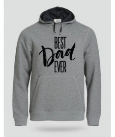 Best Dad Ever Felpa Premium con cappuccio Uomo
