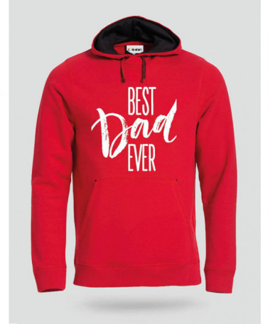 Best Dad Ever Felpa Premium con cappuccio Uomo