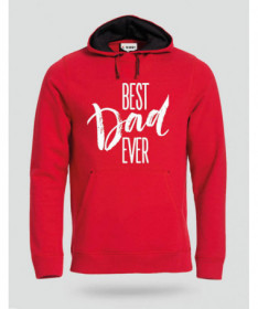 Best Dad Ever Felpa Premium con cappuccio Uomo