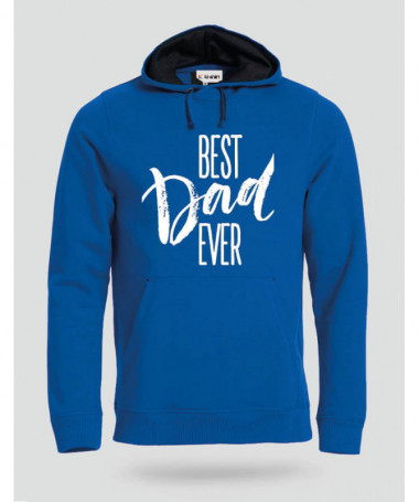 Best Dad Ever Felpa Premium con cappuccio Uomo