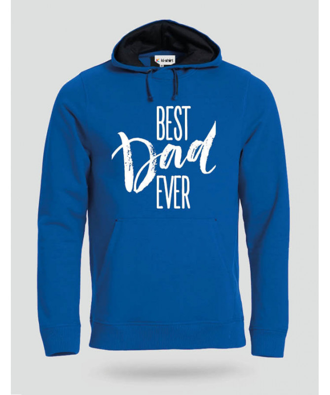 Best Dad Ever Felpa Premium con cappuccio Uomo